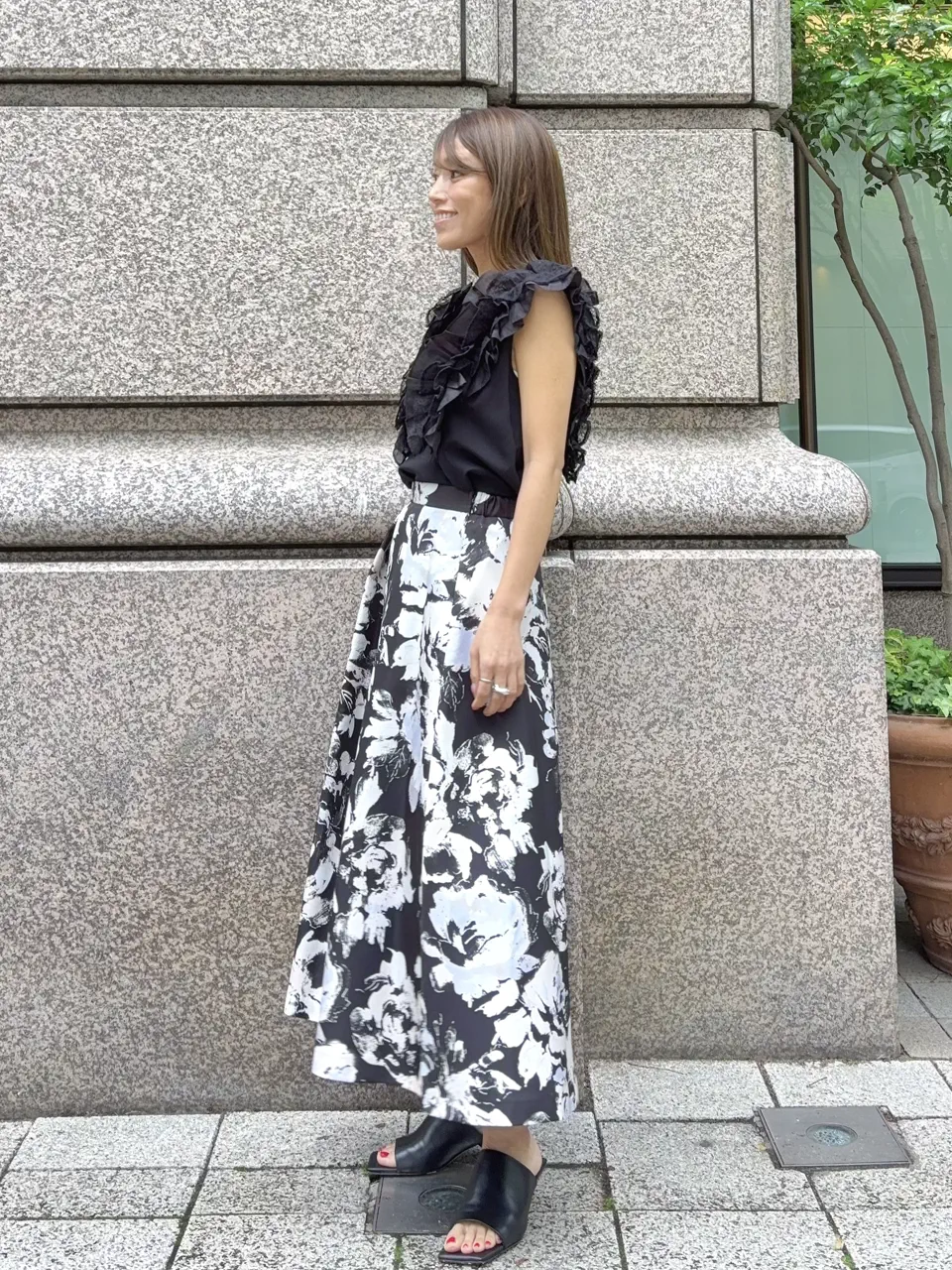 GRACE CONTINENTAL yukimi yonee コーディネート画像