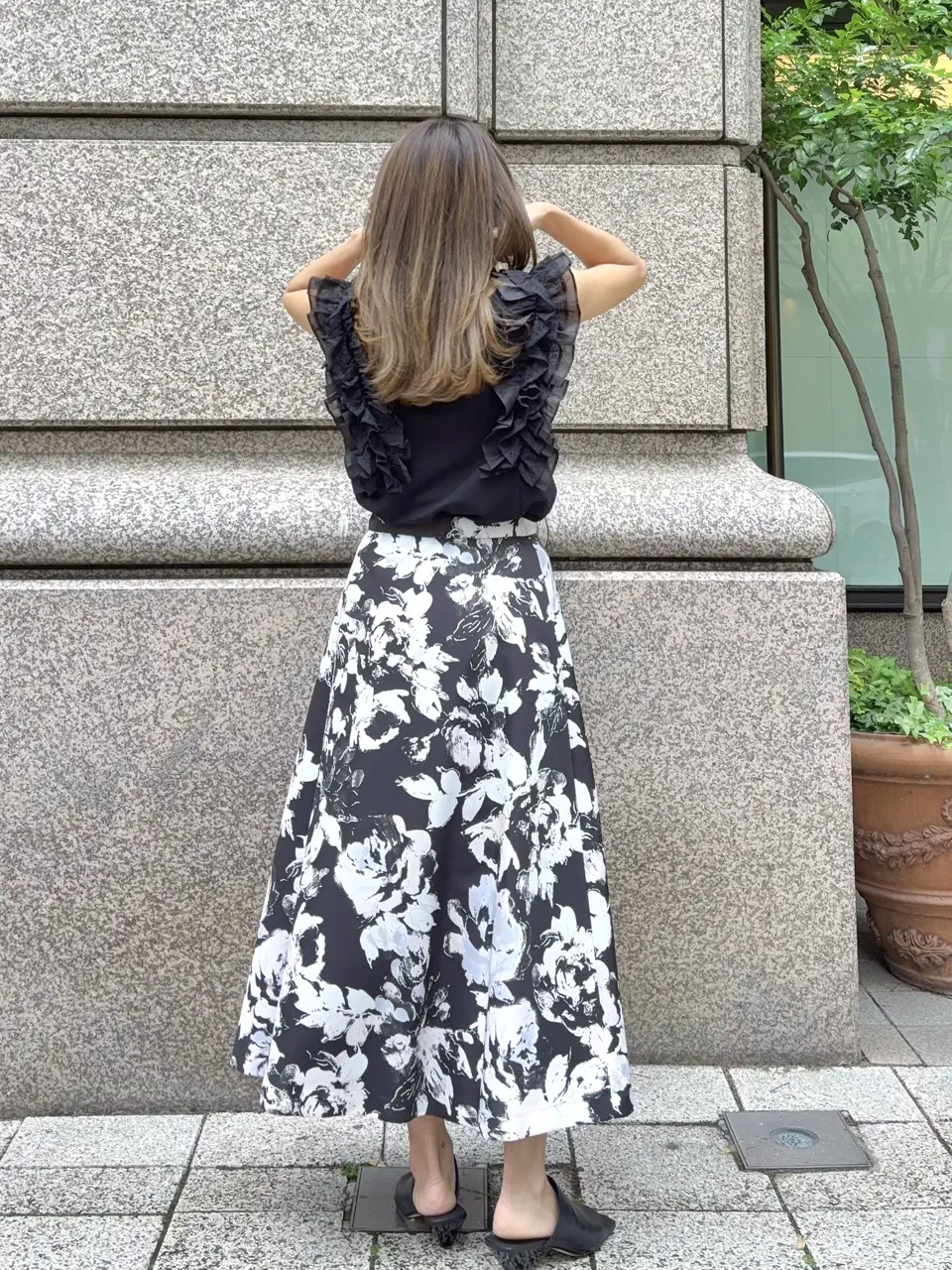 GRACE CONTINENTAL yukimi yonee コーディネート画像