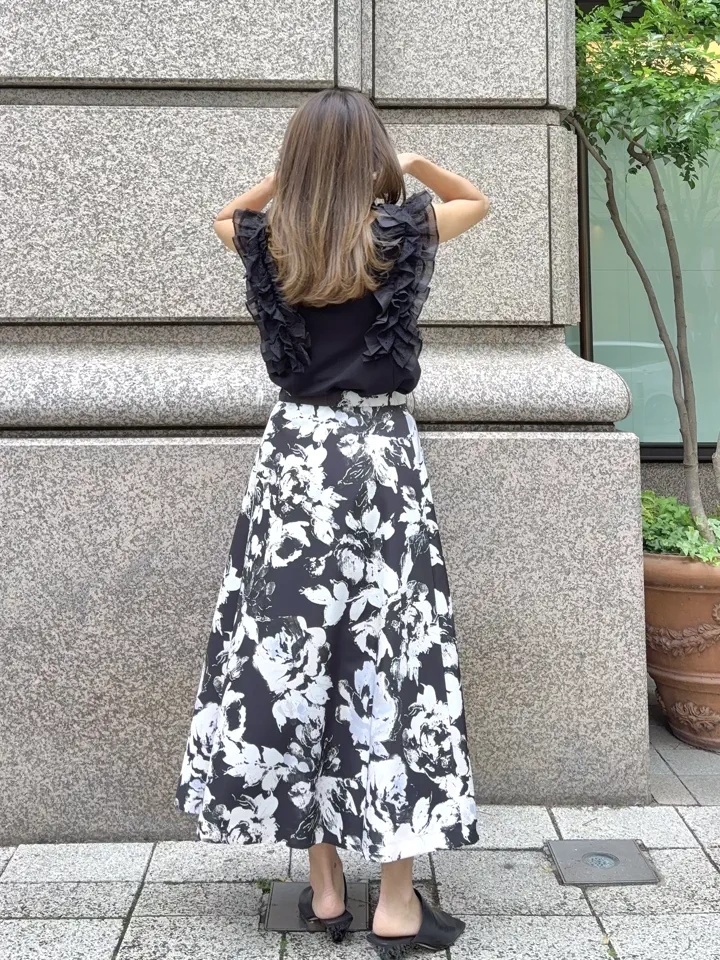 GRACE CONTINENTAL yukimi yonee コーディネート画像