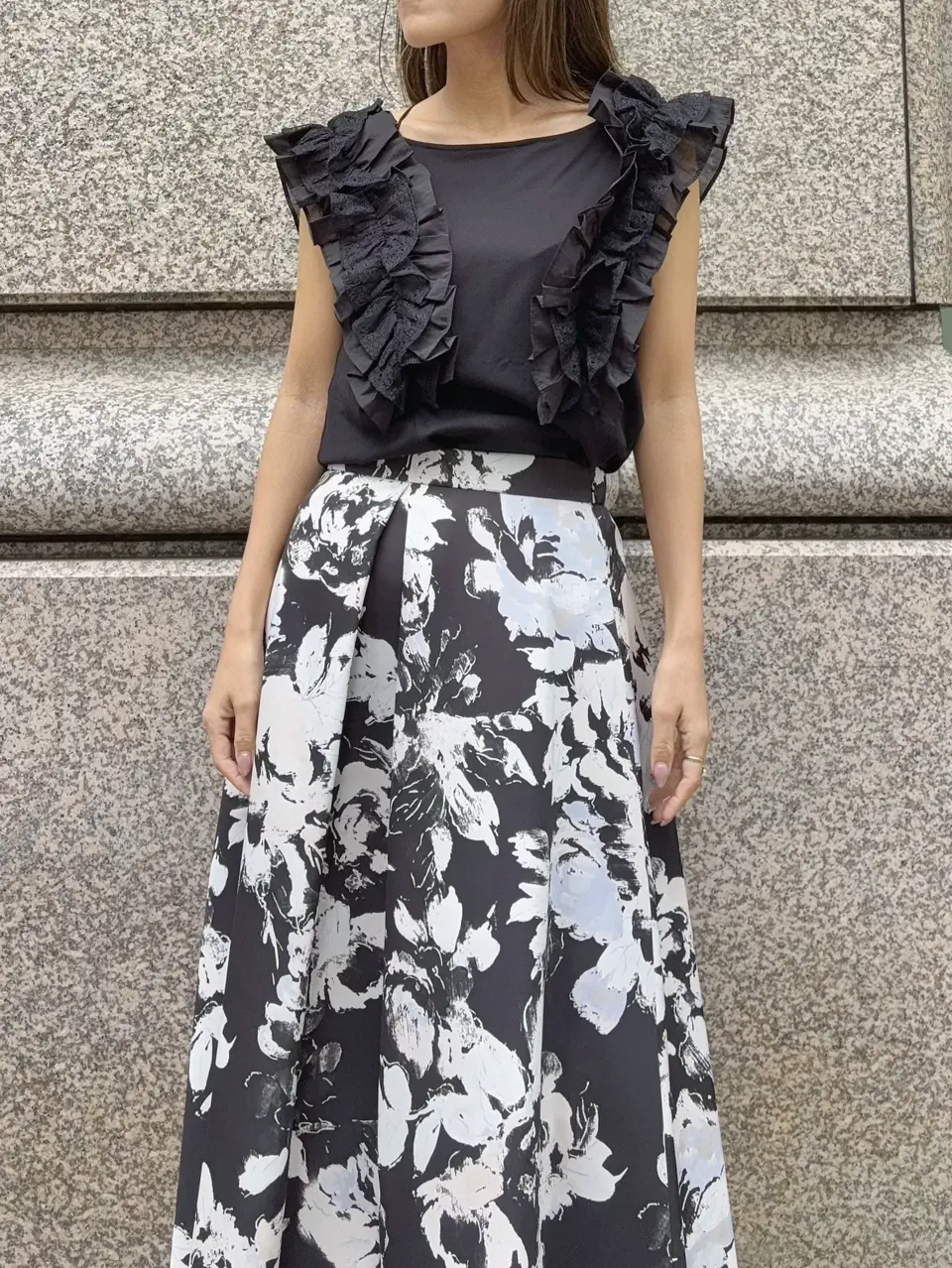 GRACE CONTINENTAL yukimi yonee コーディネート画像