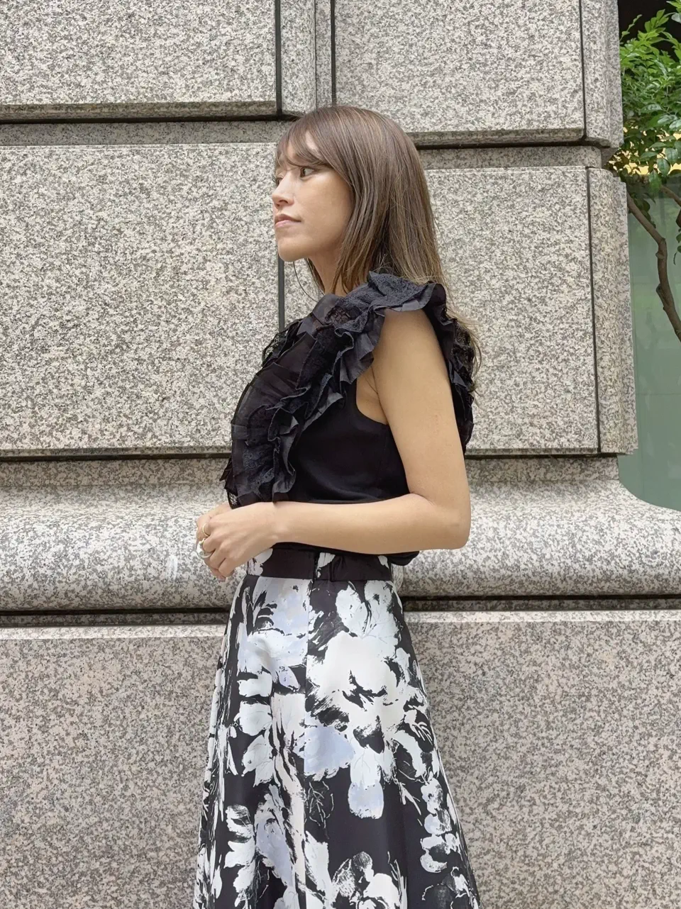 GRACE CONTINENTAL yukimi yonee コーディネート画像