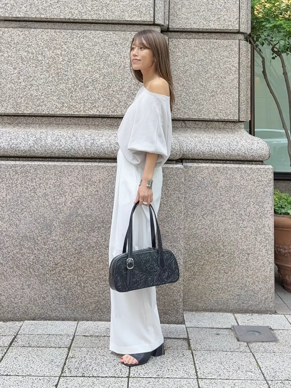 GRACE CONTINENTAL yukimi yonee コーディネート画像