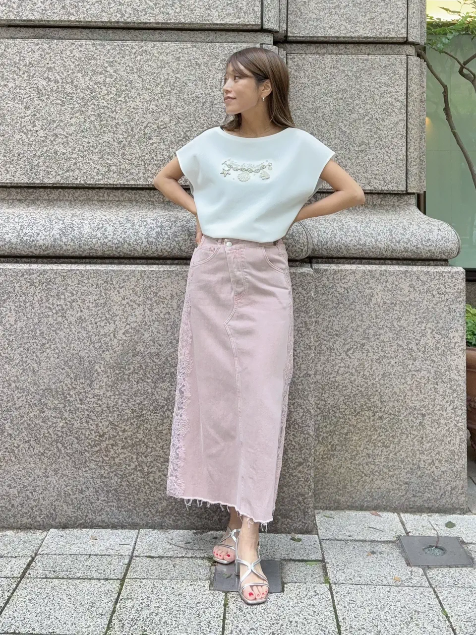 GRACE CONTINENTAL yukimi yonee コーディネート画像