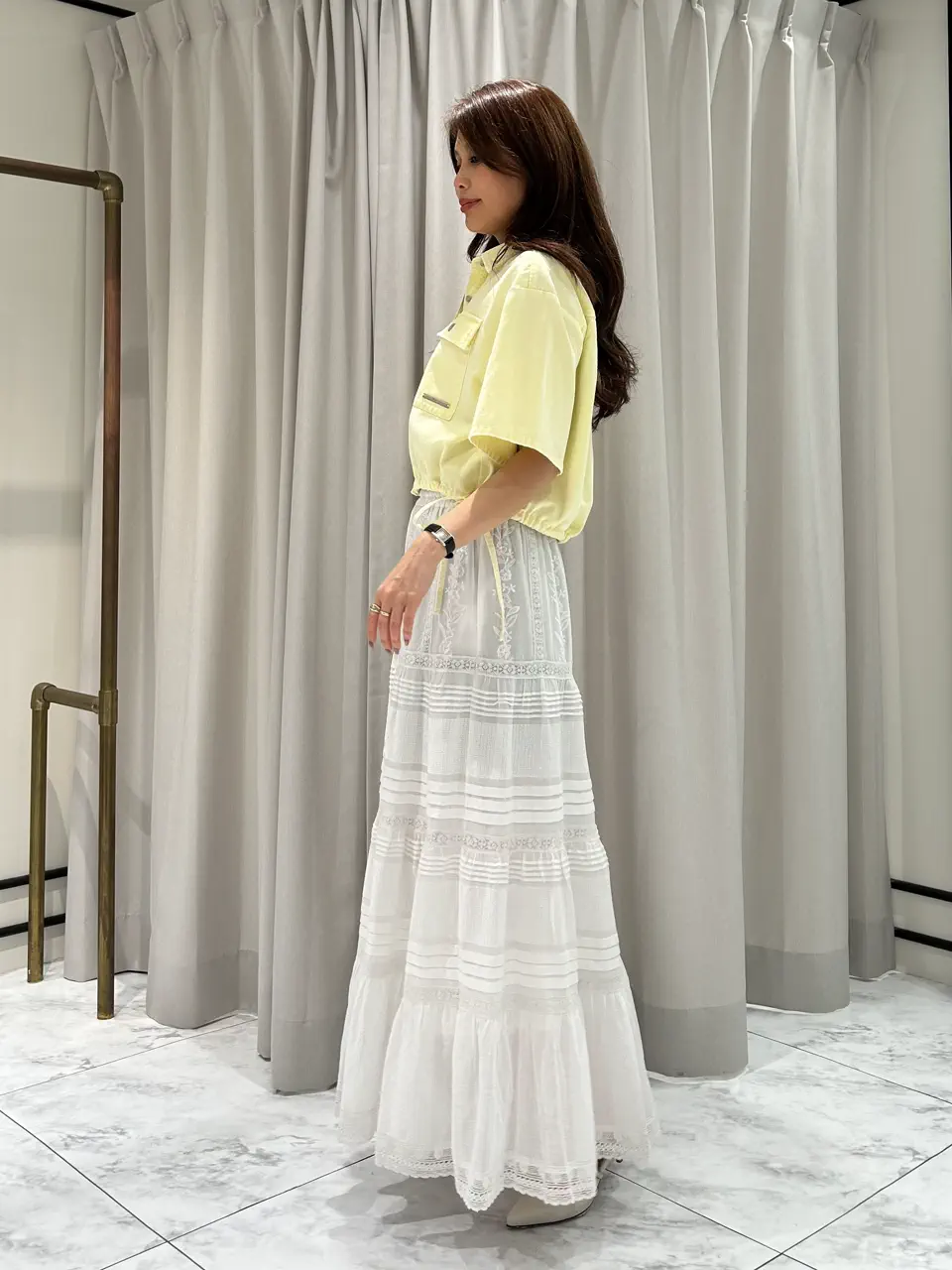 GRACE CONTINENTAL 志田　悠 コーディネート画像