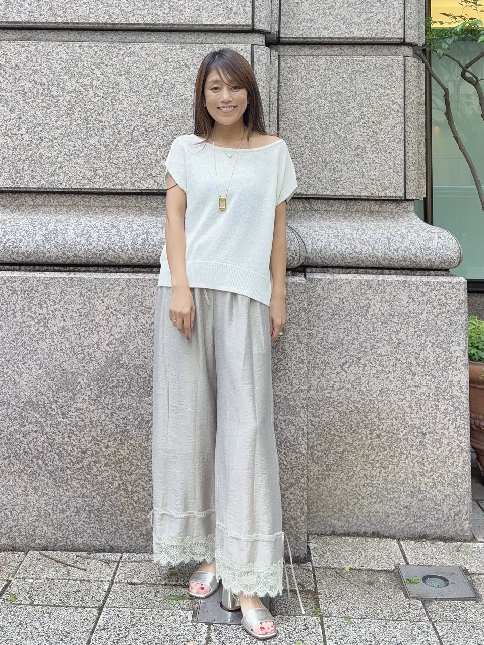 GRACE CONTINENTAL yukimi yonee コーディネート画像