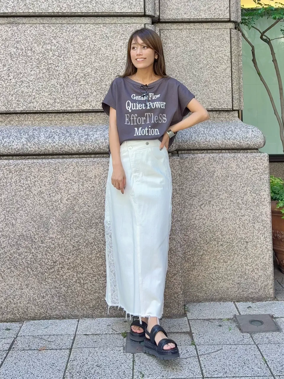 GRACE CONTINENTAL yukimi yonee コーディネート画像