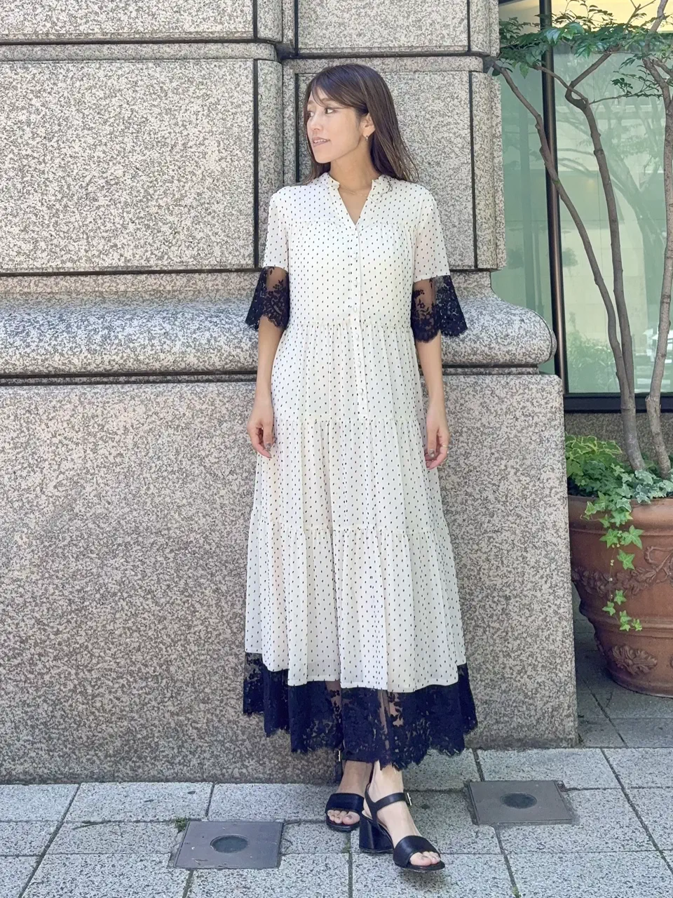 GRACE CONTINENTAL yukimi yonee コーディネート画像