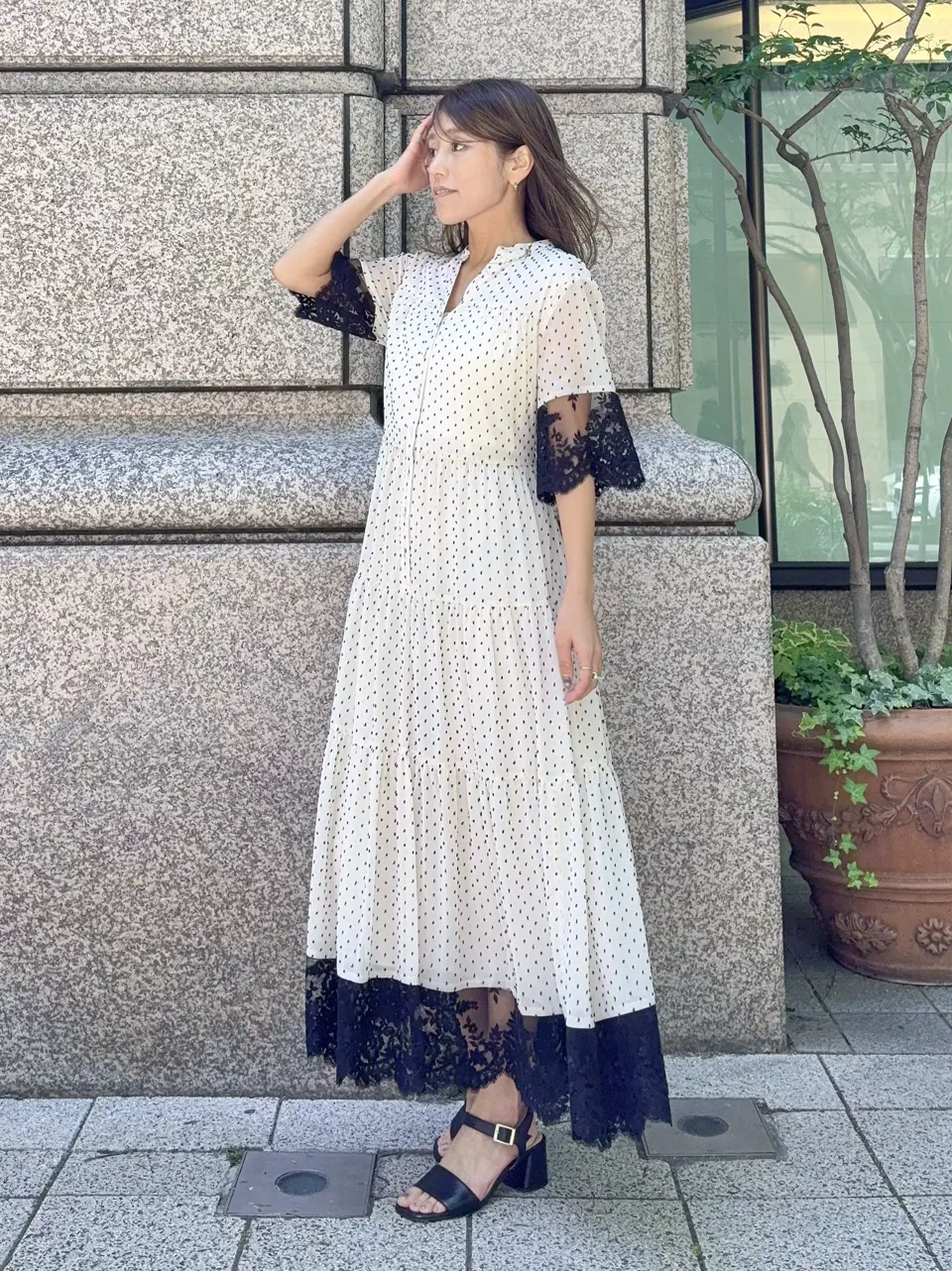 GRACE CONTINENTAL yukimi yonee コーディネート画像