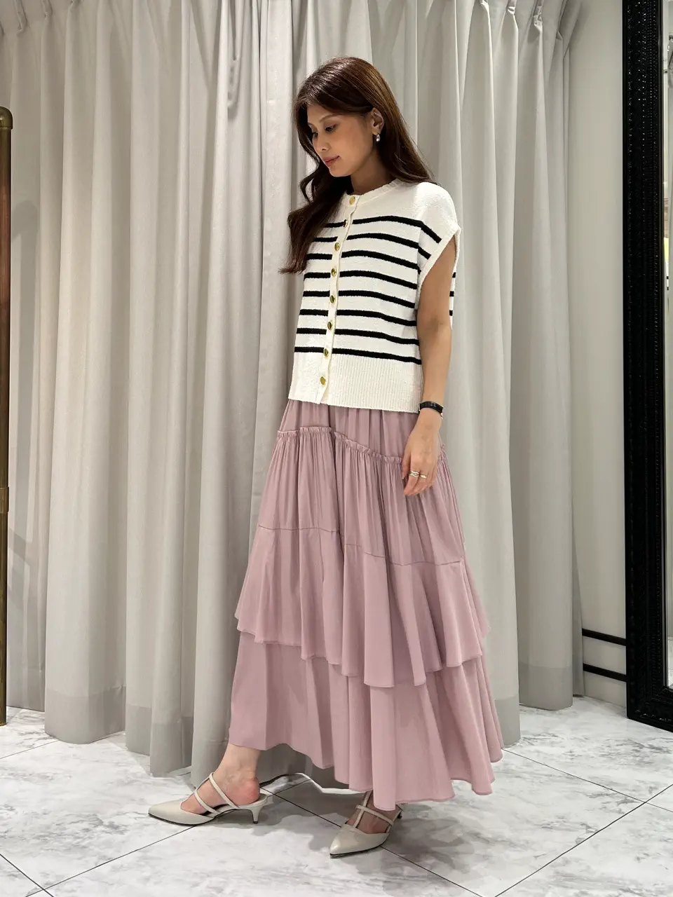 GRACE CONTINENTAL 志田　悠 コーディネート画像