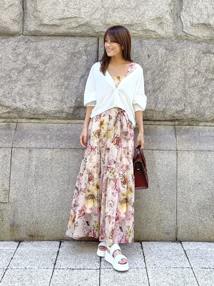 GRACE CONTINENTAL yukimi yonee コーディネート画像