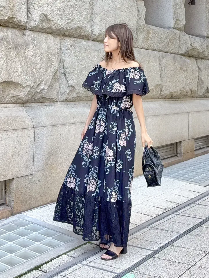 GRACE CONTINENTAL yukimi yonee コーディネート画像