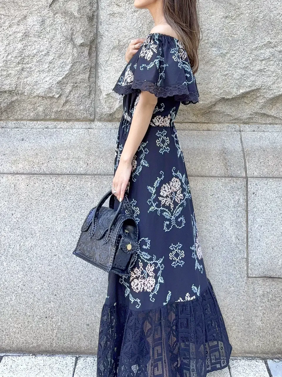 GRACE CONTINENTAL yukimi yonee コーディネート画像