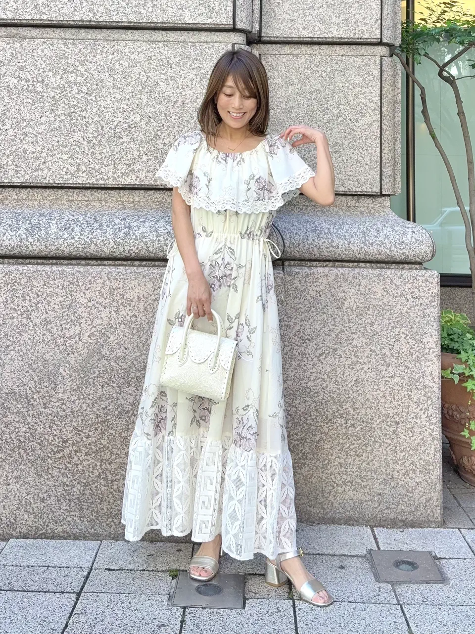 GRACE CONTINENTAL yukimi yonee コーディネート画像