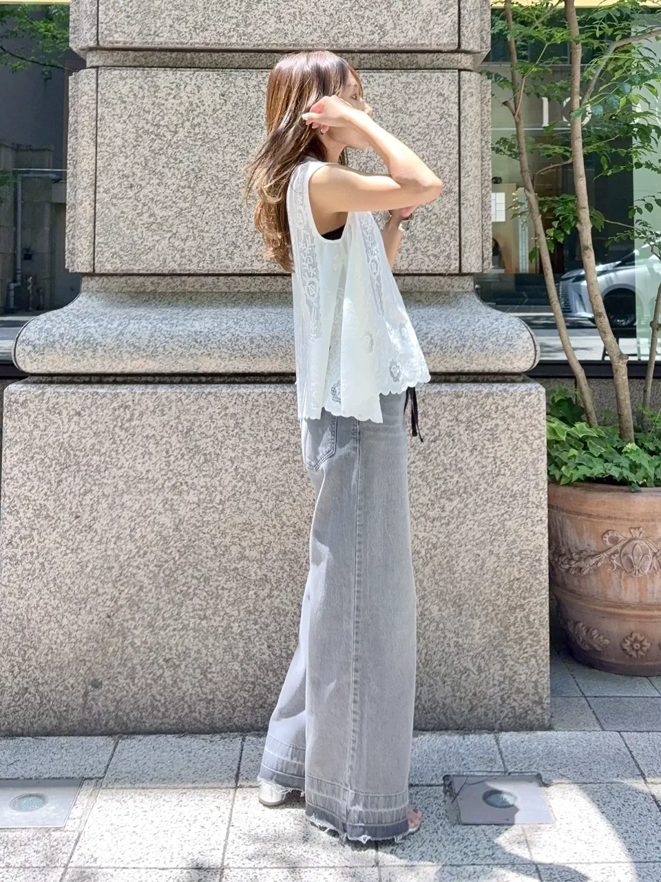 GRACE CONTINENTAL yukimi yonee コーディネート画像