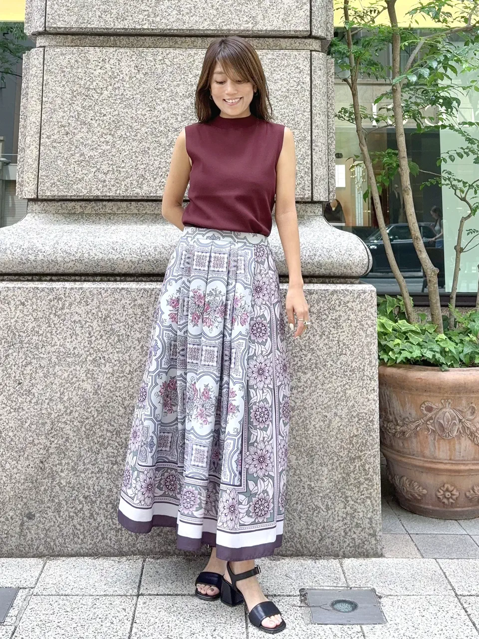 GRACE CONTINENTAL yukimi yonee コーディネート画像