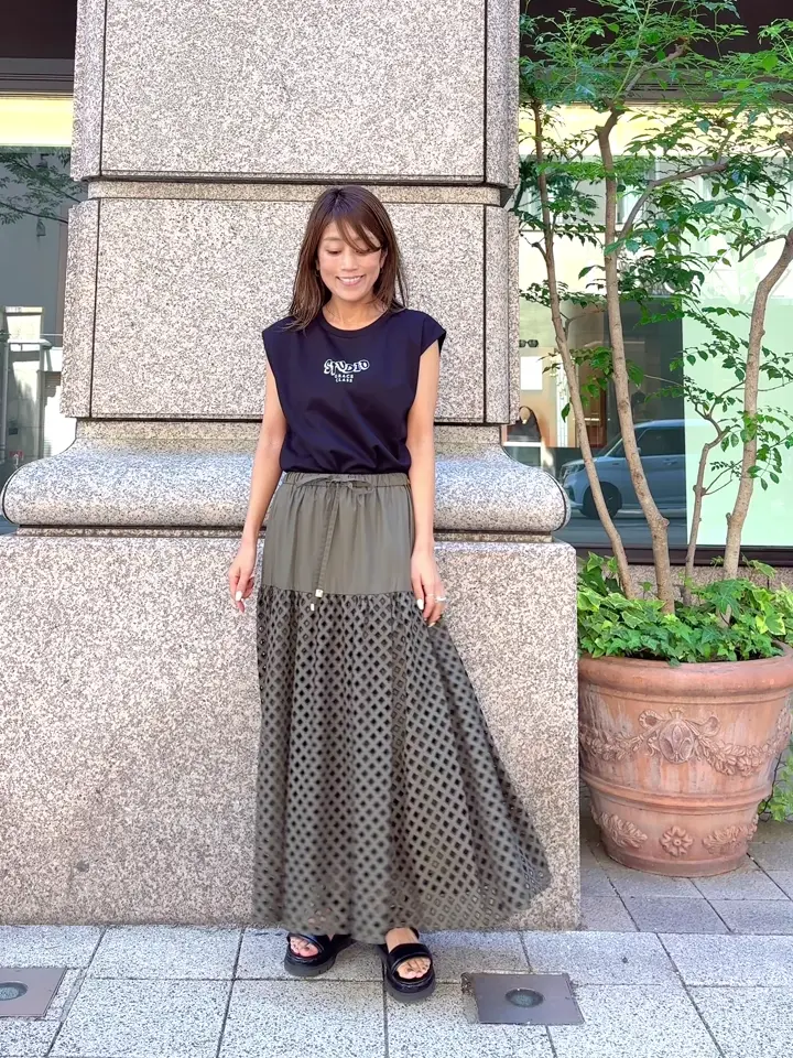 GRACE CONTINENTAL yukimi yonee コーディネート画像