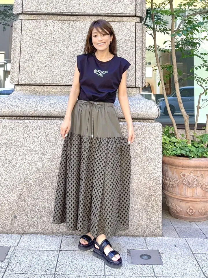 GRACE CONTINENTAL yukimi yonee コーディネート画像