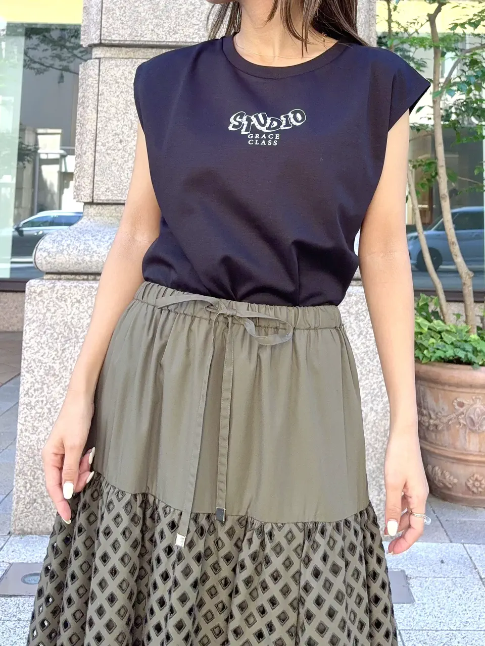 GRACE CONTINENTAL yukimi yonee コーディネート画像