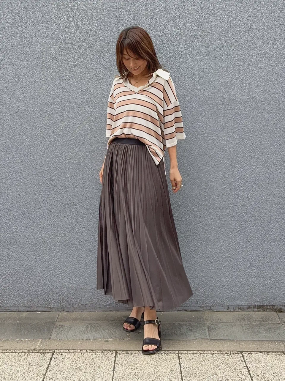 GRACE CONTINENTAL yukimi yonee コーディネート画像