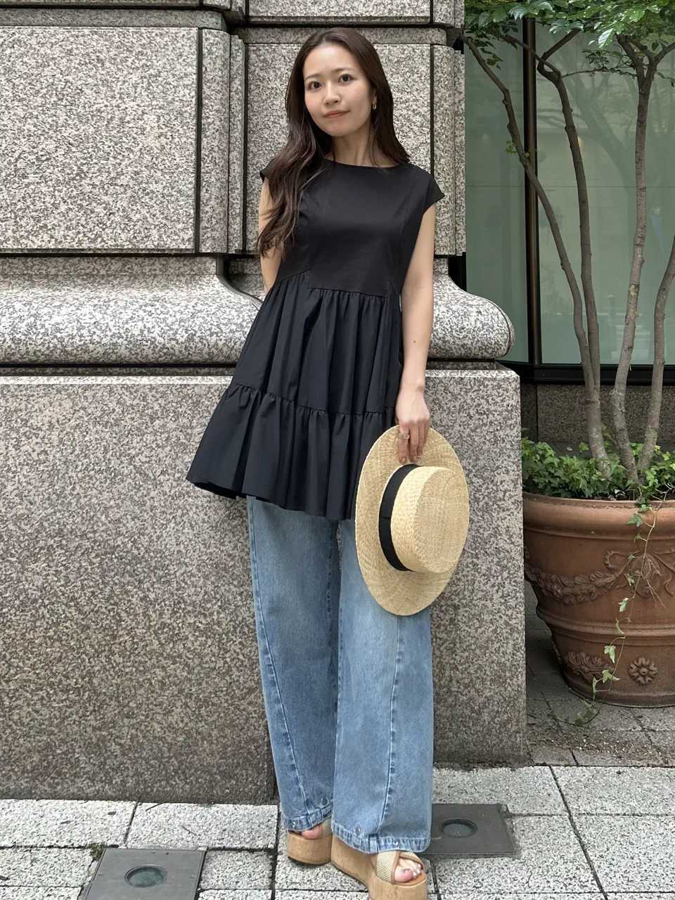 GRACE CONTINENTAL ERINA KATO コーディネート画像