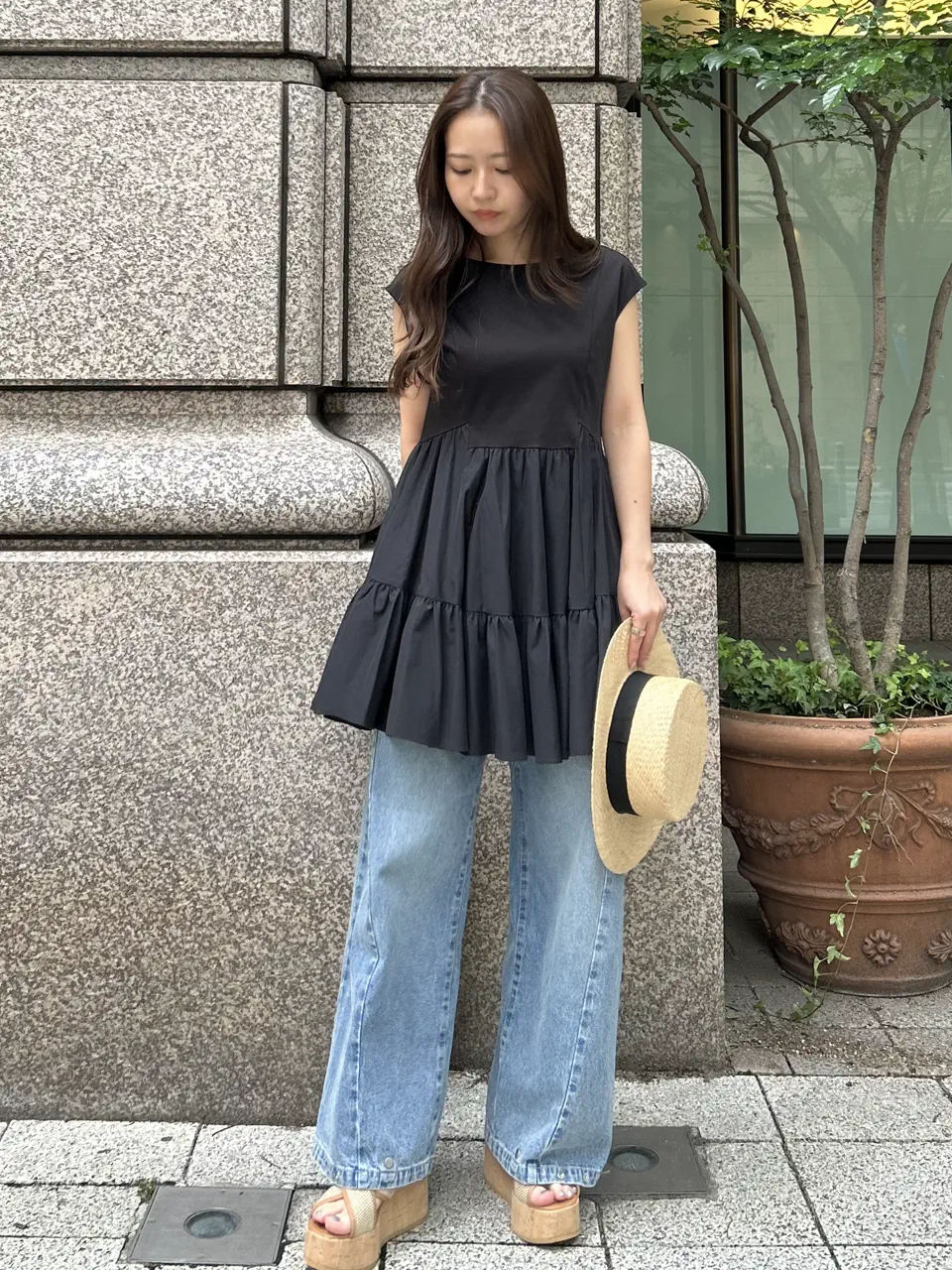 GRACE CONTINENTAL ERINA KATO コーディネート画像