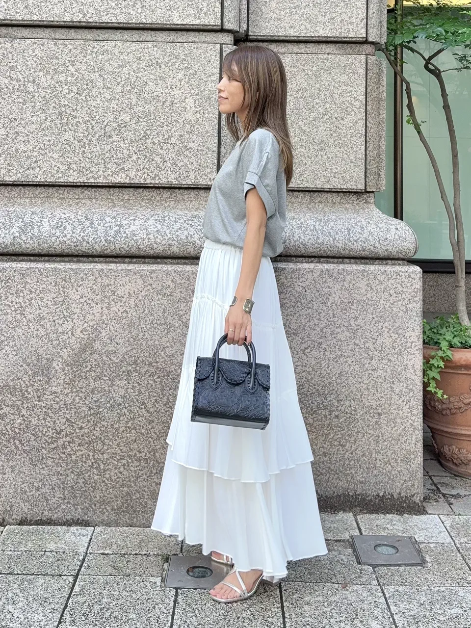 GRACE CONTINENTAL yukimi yonee コーディネート画像
