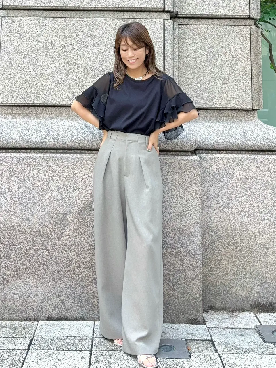 GRACE CONTINENTAL yukimi yonee コーディネート画像