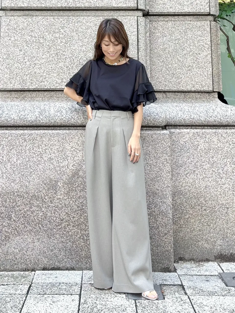 GRACE CONTINENTAL yukimi yonee コーディネート画像