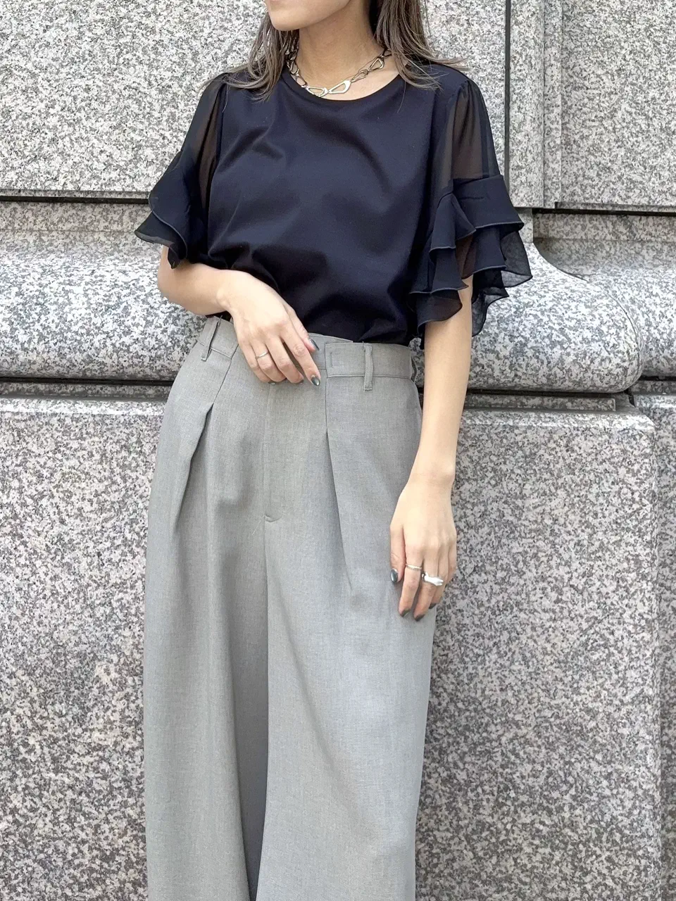 GRACE CONTINENTAL yukimi yonee コーディネート画像
