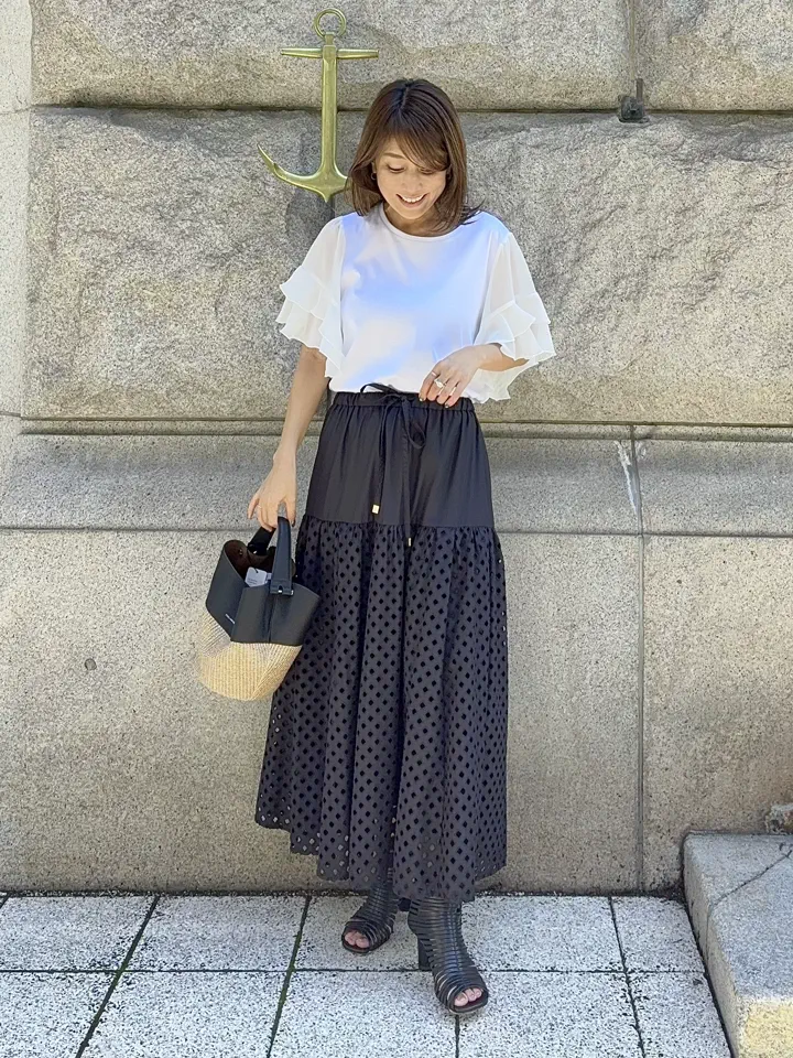 GRACE CONTINENTAL yukimi yonee コーディネート画像