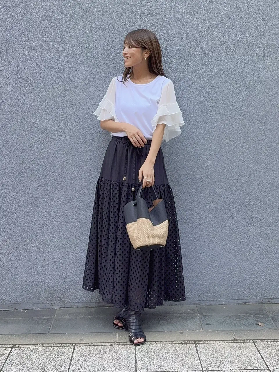 GRACE CONTINENTAL yukimi yonee コーディネート画像
