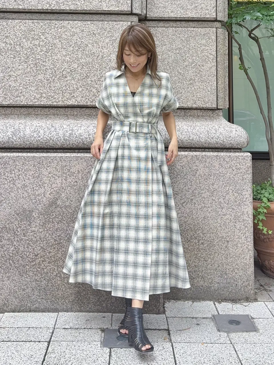 GRACE CONTINENTAL yukimi yonee コーディネート画像