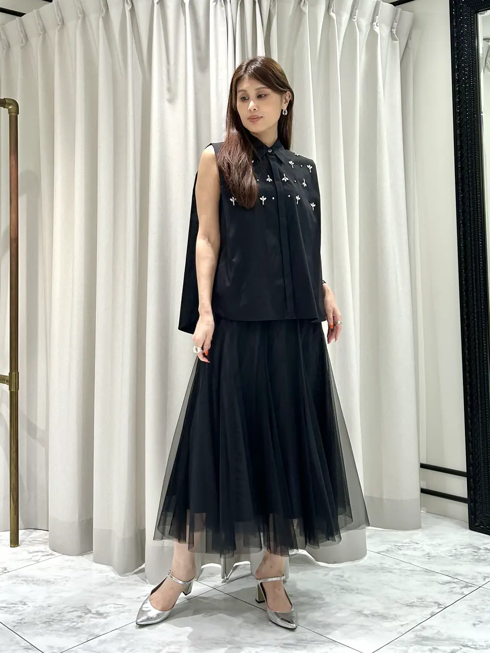 GRACE CONTINENTAL 志田　悠 コーディネート画像