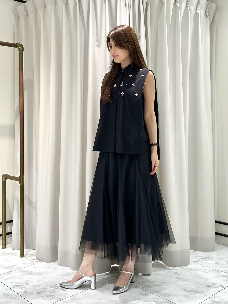 GRACE CONTINENTAL 志田　悠 コーディネート画像