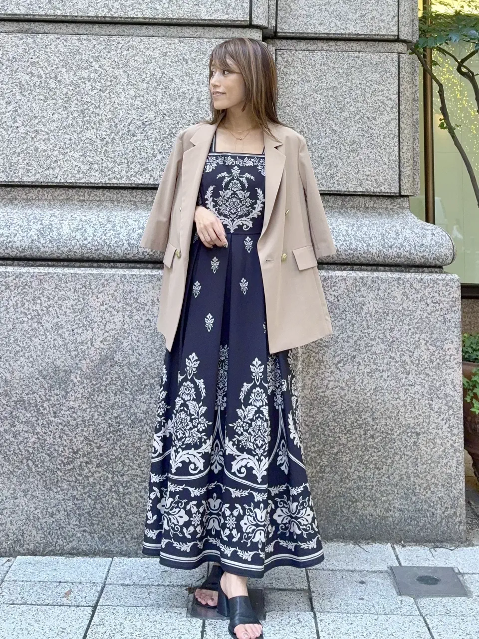 GRACE CONTINENTAL yukimi yonee コーディネート画像