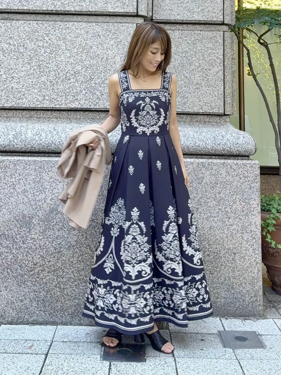 GRACE CONTINENTAL yukimi yonee コーディネート画像