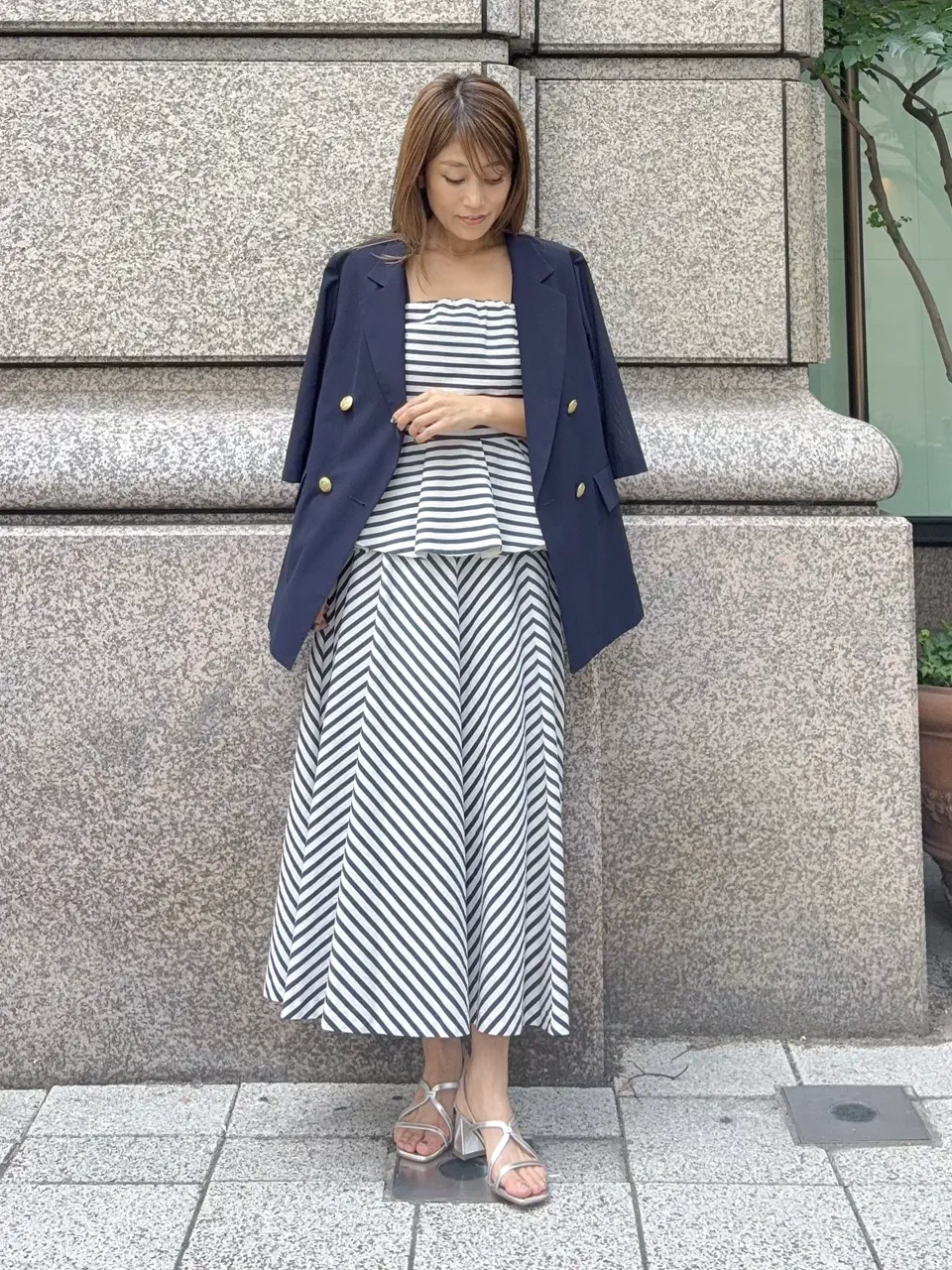 GRACE CONTINENTAL yukimi yonee コーディネート画像