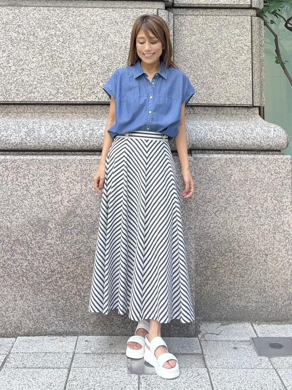 GRACE CONTINENTAL yukimi yonee コーディネート画像
