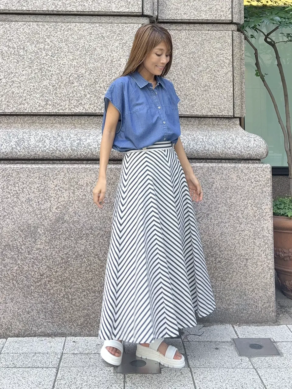 GRACE CONTINENTAL yukimi yonee コーディネート画像