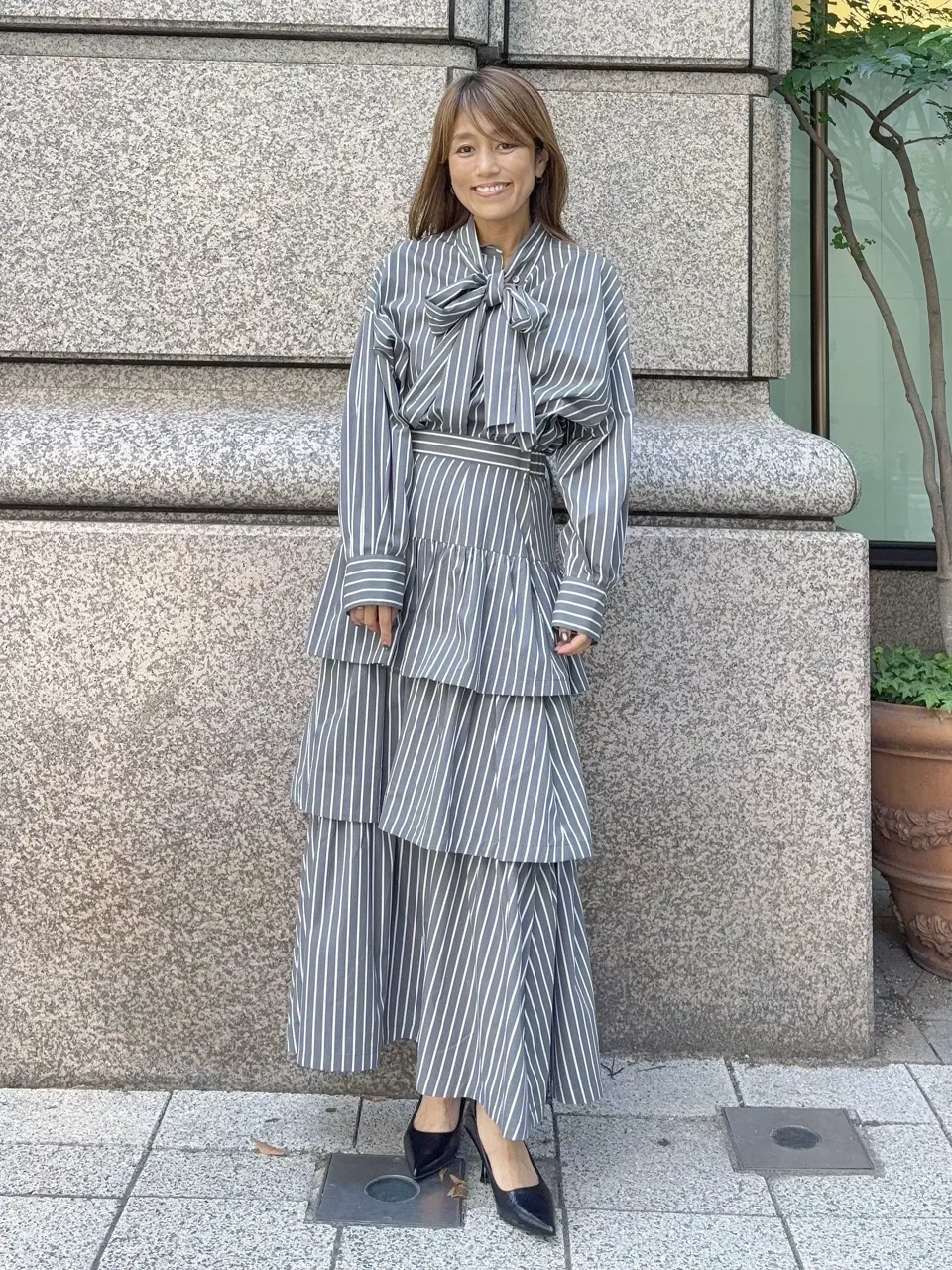 GRACE CONTINENTAL yukimi yonee コーディネート画像
