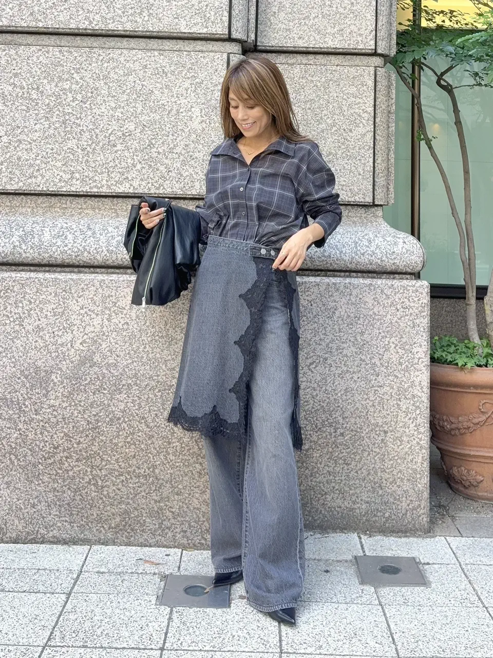 GRACE CONTINENTAL yukimi yonee コーディネート画像