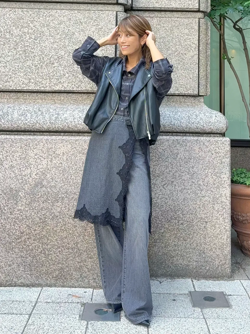 GRACE CONTINENTAL yukimi yonee コーディネート画像