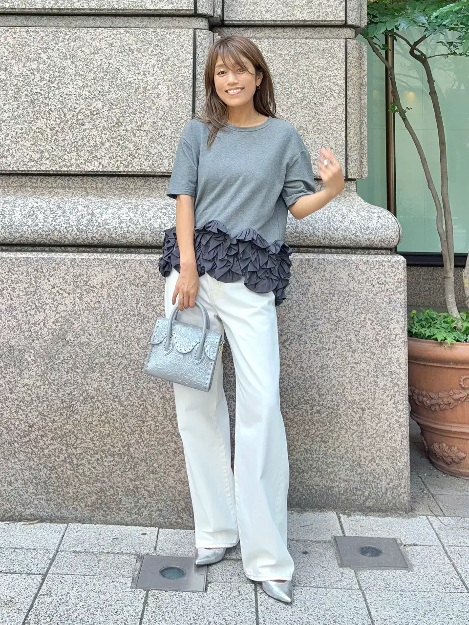 GRACE CONTINENTAL yukimi yonee コーディネート画像