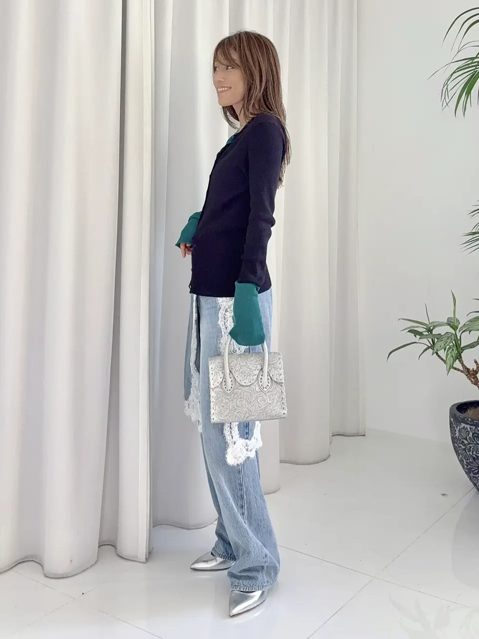 GRACE CONTINENTAL yukimi yonee コーディネート画像