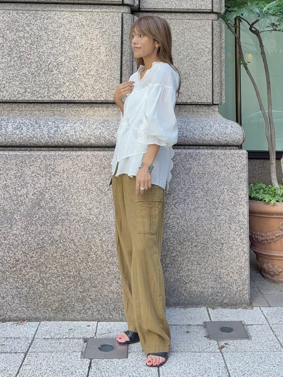 GRACE CONTINENTAL yukimi yonee コーディネート画像