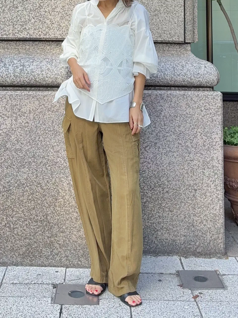 GRACE CONTINENTAL yukimi yonee コーディネート画像
