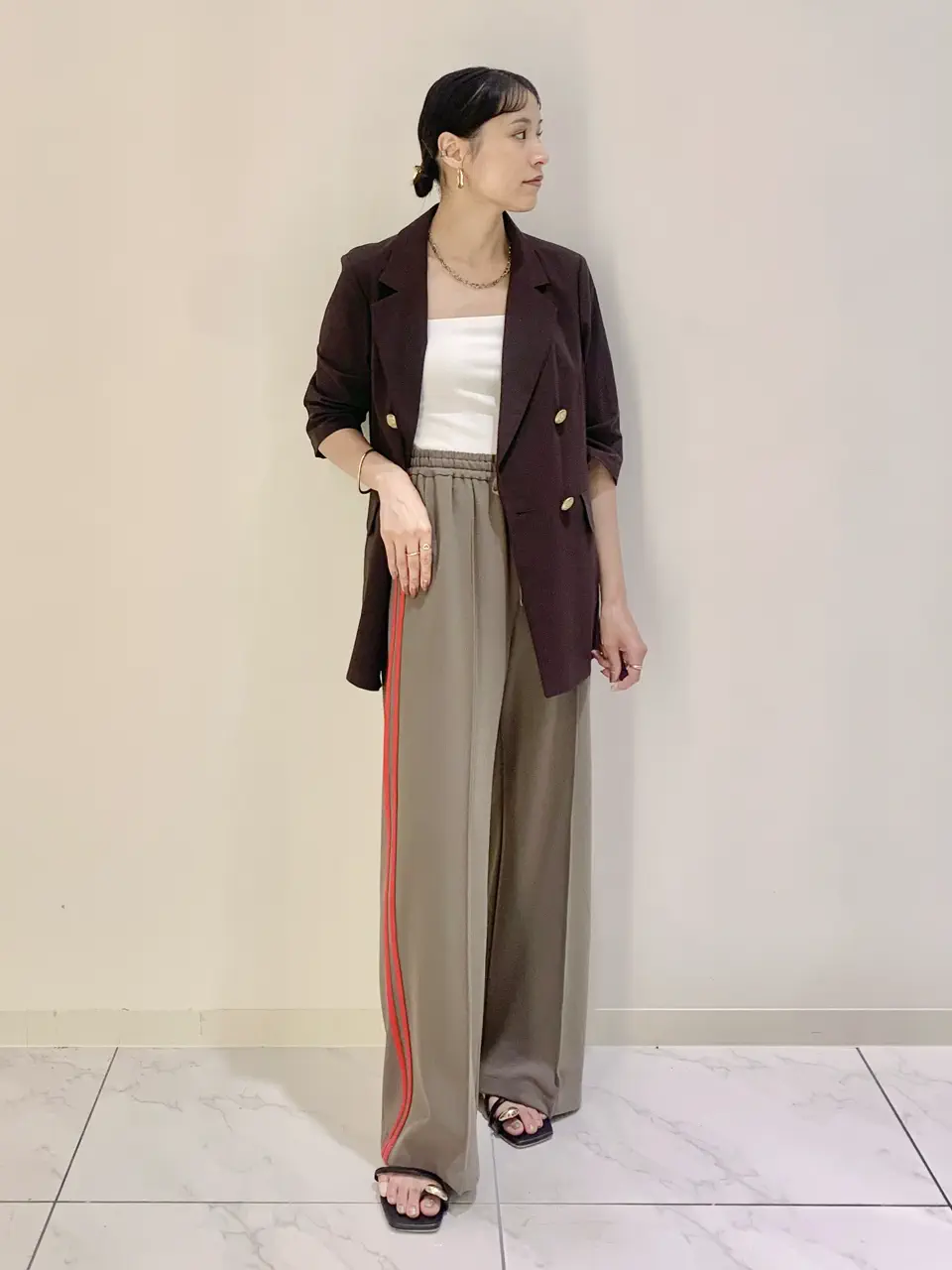 haruka iwasaki コーディネート画像