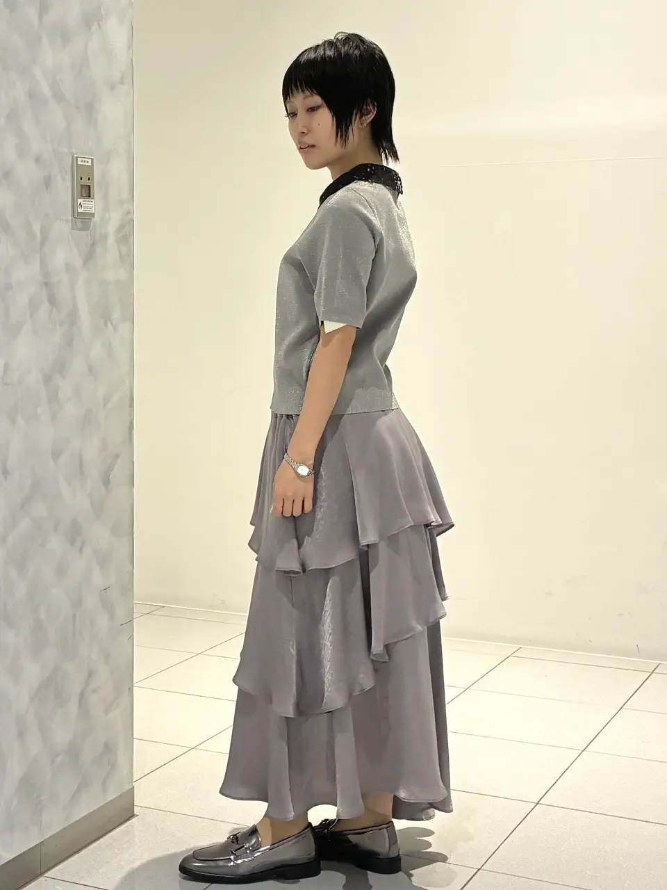 GRACE CONTINENTAL Yuna Iwasaki コーディネート画像