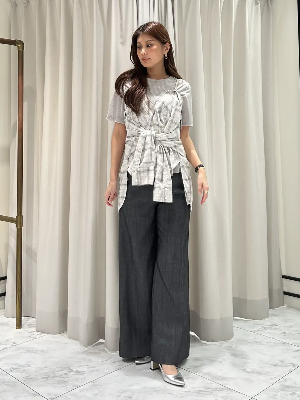 GRACE CONTINENTAL 志田　悠 コーディネート画像