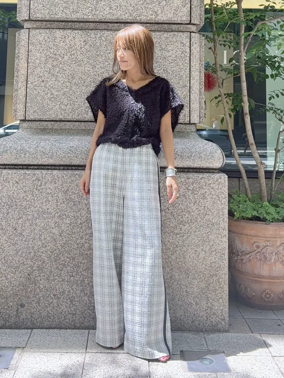 GRACE CONTINENTAL yukimi yonee コーディネート画像